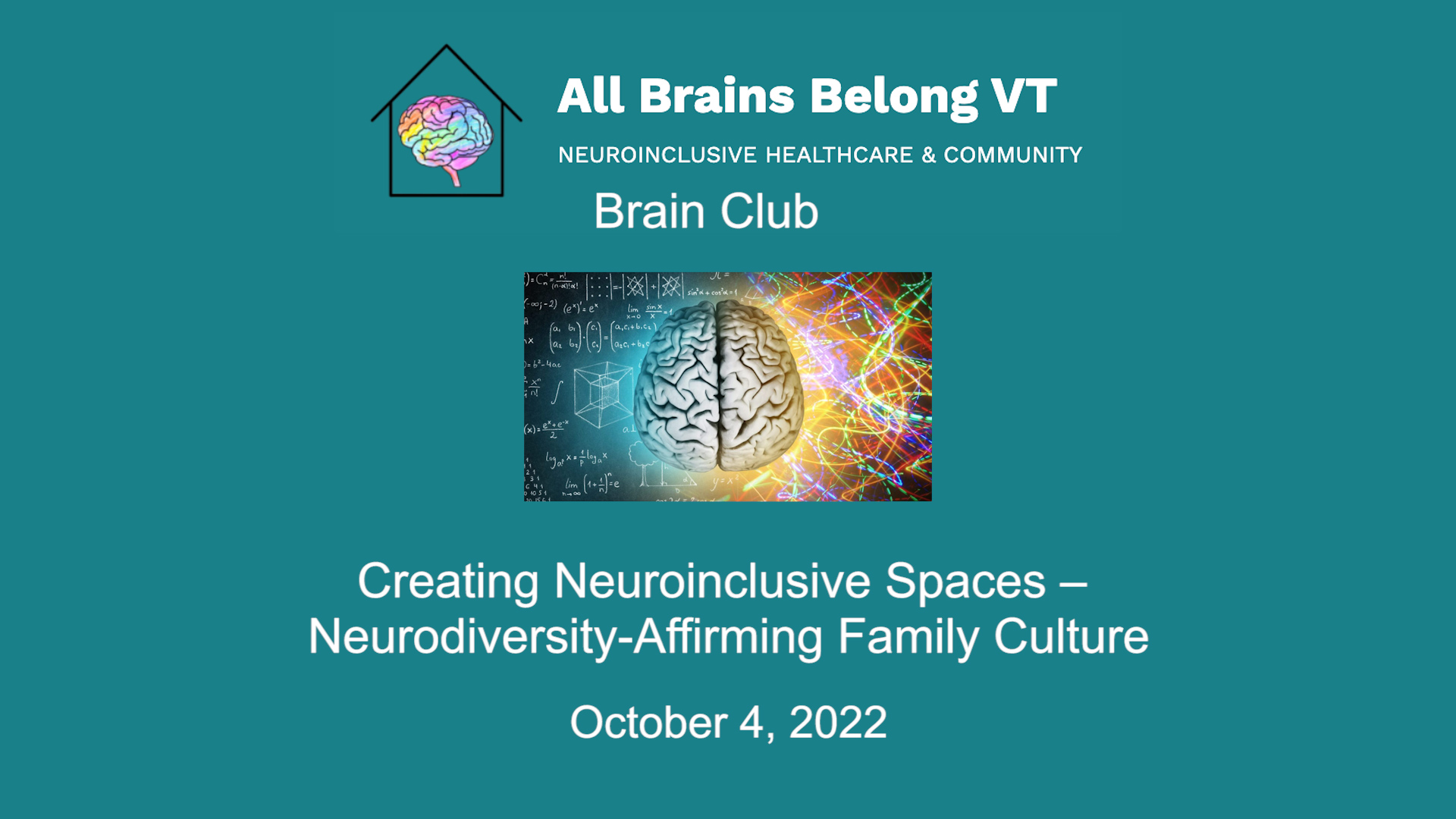 Brain Club: Creating Neuroinclusive Spaces - Neurodiversity-Affirming ...