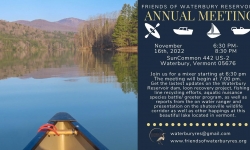 Friends of Waterbury Reservoir 2022 Annual Meeting LIVE