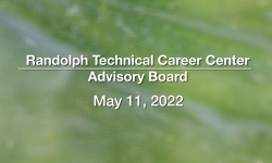 Randolph Technical Career Center School Board - May 11, 2022