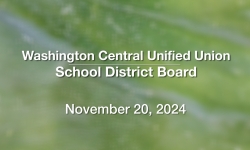 Washington Central Unified Union School District - November 20, 2024 [WCUUSDB]