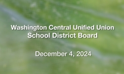 Washington Central Unified Union School District - December 4, 2024 [WCUUSDB]