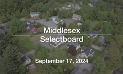 Middlesex Selectboard - September 17, 2024 [MSB]