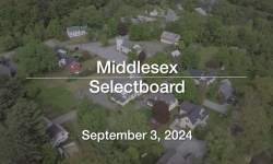 Middlesex Selectboard - September 3, 2024 [MSB]