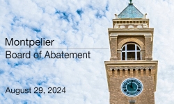 Montpelier Board of Abatement - August 29, 2024 [MBA]