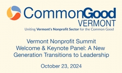 Vermont Nonprofit Summit Keynote and Panel Discussion 10/23/2024