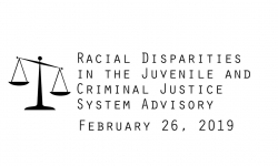 Racial Disparities Advisory Panel - February 26, 2019