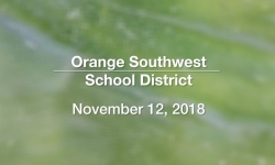 Orange Southwest Unified Union District - November 12, 2018