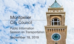 Montpelier City Council - Public Information Sessionon Transportation 9/18/19