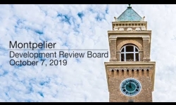 Montpelier Development Review Board - October 7, 2019