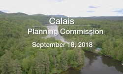 Calais Planning Commission - September 18, 2018