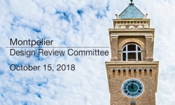 Montpelier Design Review Committee - October 15, 2018