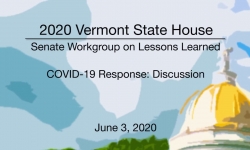 Vermont State House - COVID-19 Response: Discussion 6/3/2020