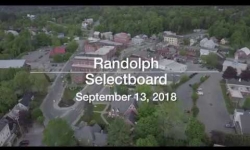 Randolph Selectboard - September 12, 2018