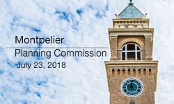 Montpelier Planning Commission - July 23, 2018