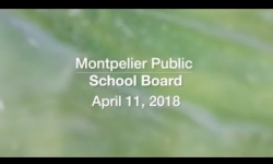 Montpelier School Board - April 11, 2018