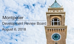 Montpelier Development Review Board - August 6, 2018