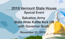 Vermont State House Special Event - Salvation Army State Wide Kettle Kick Off