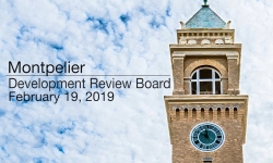 Montpelier Development Review Board - Februaruy 19, 2019 [MDRB]