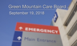 Green Mountain Care Board - September 19, 2018