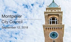 Montpelier City Council - September 12, 2018