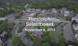 Randolph Selectboard - November 8, 2018