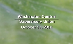 Washington Central Supervisory Union - Executive Committee Meeting 10/17/18