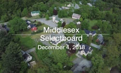 Middlesex Selectboard - December 4, 2018