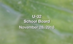 U-32 School Board - November 28, 2018