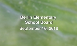 Berlin Elementary School Board - September 10, 2018