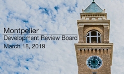 Montpelier Development Review Board - March 18, 2019