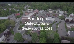 Randolph Selectboard - September 12, 2019