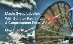 Press Conference - Maple Syrup Labeling 5/1/18