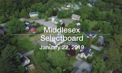 Middlesex Selectboard - January 22, 2019