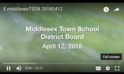 Middlesex Town School District Board - April 12, 2018  [MTSDB]