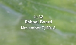 U-32 School Board - November 7, 2018