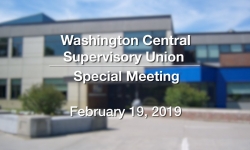 Washington Central Supervisory Union  -  Special Meeting 2/19/19