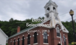 Bethel Selectboard - June 11, 2018