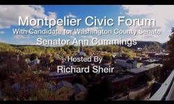 Montpelier Civic Forum - Ann Cummings, Candidate for Washington County Senate