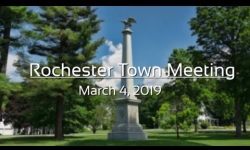 Rochester Selectboard - Town Meeting - March 4, 2019