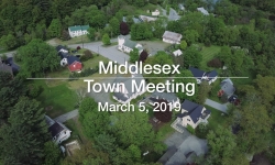 Middlesex Selectboard - Town Meeting - March 5, 2019 [MSB]