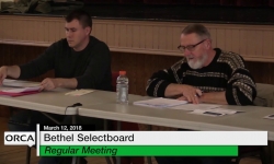 Bethel Selectboard - March 12, 2018