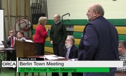 Berlin Town Meeting - March 6, 2018