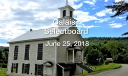 Calais Selectboard - June 25, 2018