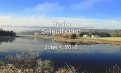 Berlin Selectboard - June 4, 2018