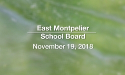 East Montpelier School Board - November 19, 2018