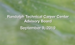 Randolph Technical Career Center School Board - September 9, 2019