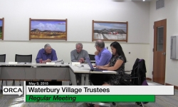 Waterbury Municipal Meeting - May 9, 2018 - Village Trustees