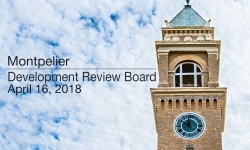 Montpelier Development Review Board - April 16, 2018