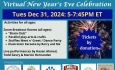 All Brains Belong VT - 3rd Annual Virtual New Year's Eve Celebration LIVE 12/31/2024 at 5:00PM