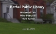 Bethel Public Library - History Talks: Mike Petrucelli 1920 Barber 6/27/2024